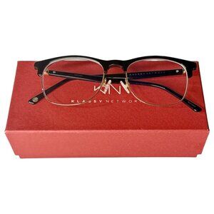 Klassy Network Blue Light Glasses Stylish “Driven” Frame in Black
